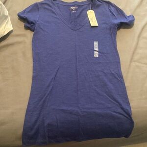 NWT Light Blue V Neck Tee